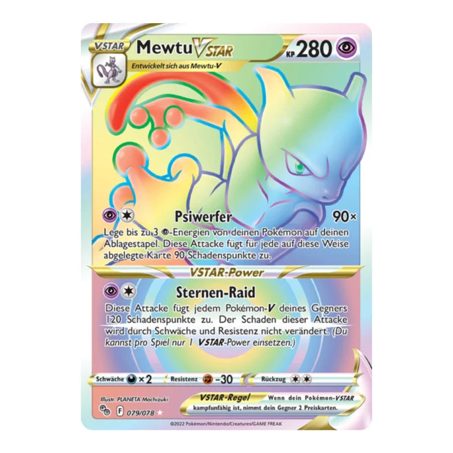 Mewtu VSTAR SR 079/078 Pokemon GO