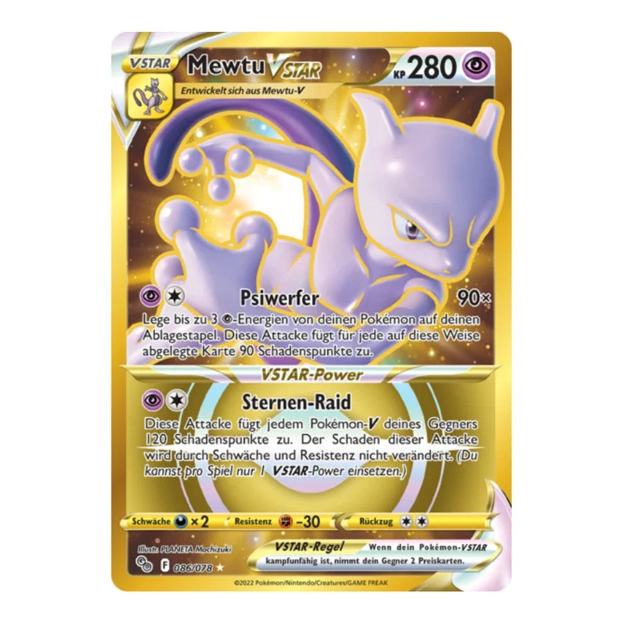 Mewtu VSTAR SR 086/078 Pokemon GO
