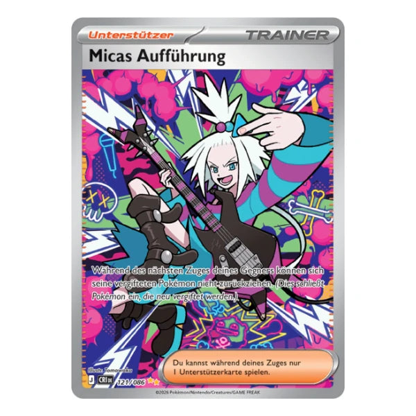 Micas Aufführung Trainer SIR 121/086 Pokemon Wachsendes Chaos