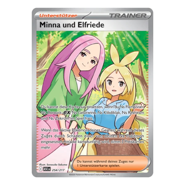 Minna und Elfriede FA 254/217 Pokemon Erhabene Helden