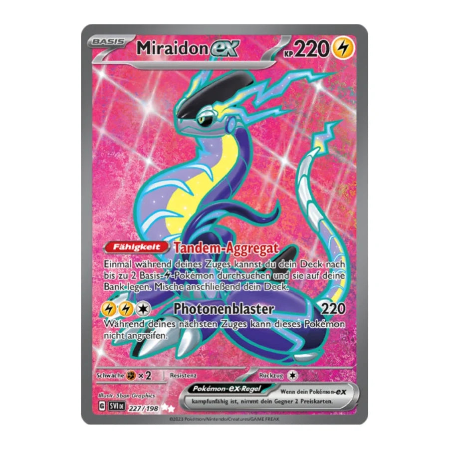 Miraidon ex Full Art Deutsch 227/198 Karmesin & Purpur