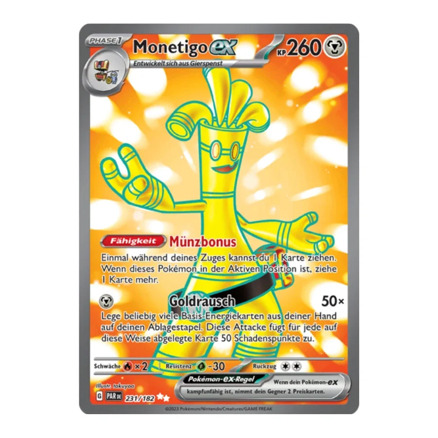 Monetigo ex Full Art Deutsch 231/182 Paradox Rift