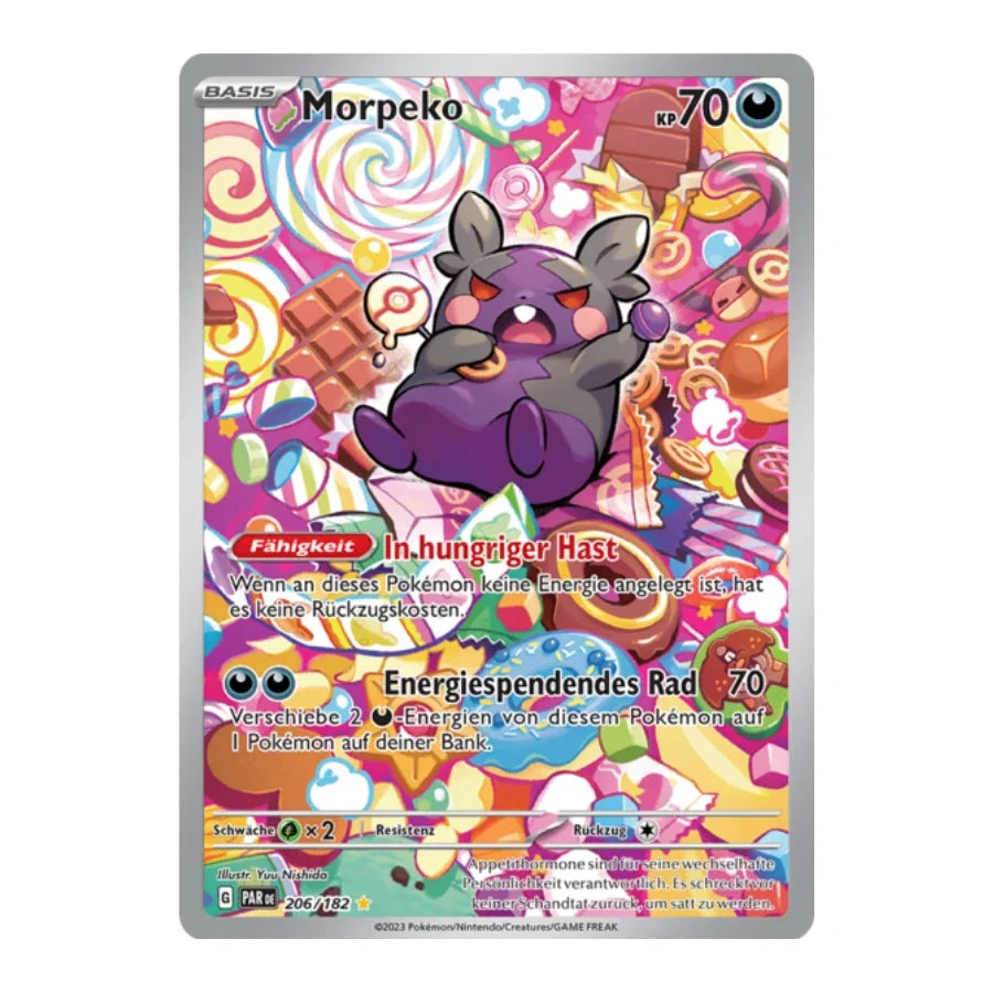 Morpeko Art Rare Deutsch 206/182 Paradox Rift