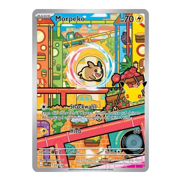 Morpeko IR 135/128 Pokemon 30 Jahre