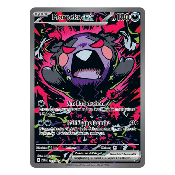 Morpeko ex SIR 117/084 Pokemon Dunkelnacht