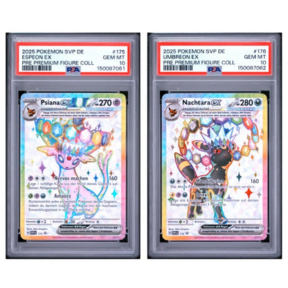 Nachtara & Psiana ex Promo SVP175 & SVP176 Pokemon KP Promo (PSA10)