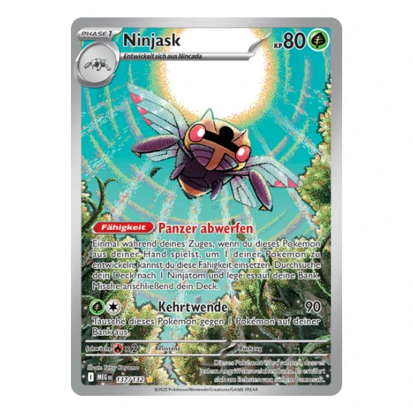 Ninjask IR 137/132 Pokemon Mega Entwicklung