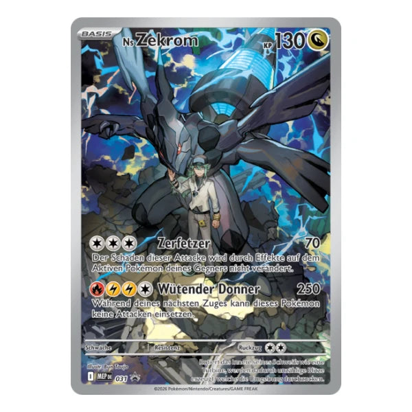 Zekrom IR MEP DE 031 Pokemon Mega-Entwicklung Black Star Promo 