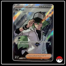 Ns Plan Trainer Full Art 163/086 Pokemon Schwarze Blitze