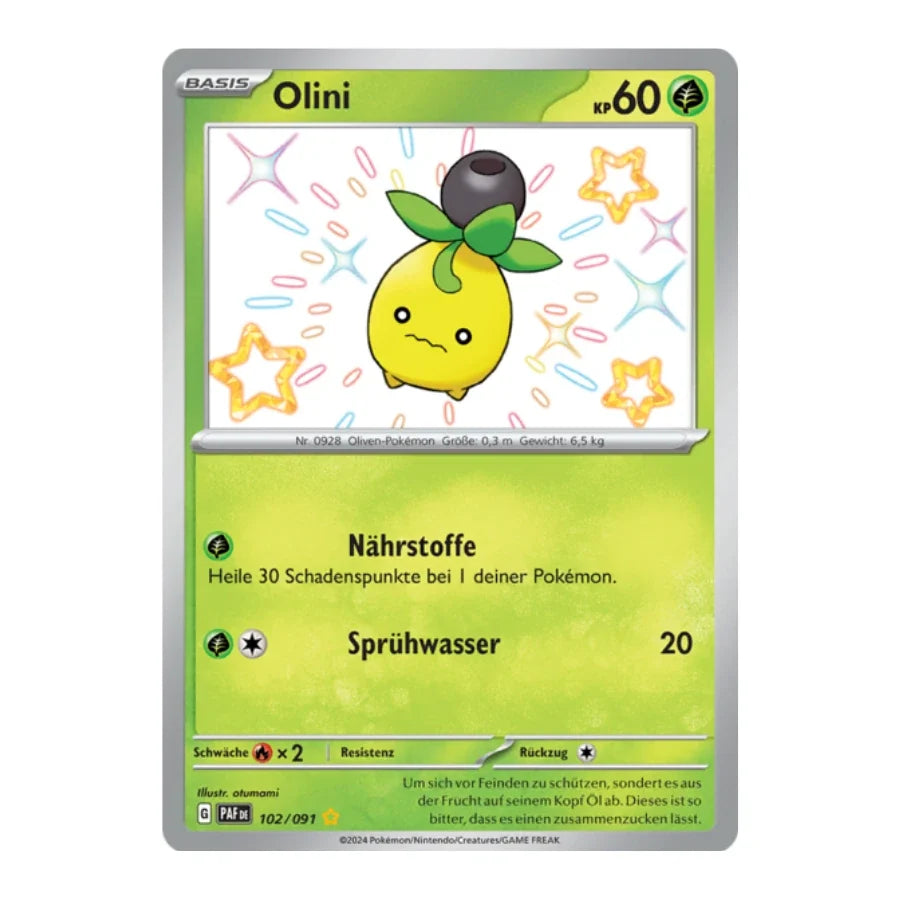 Olini Shiny 102/091 Paldeas Schicksale