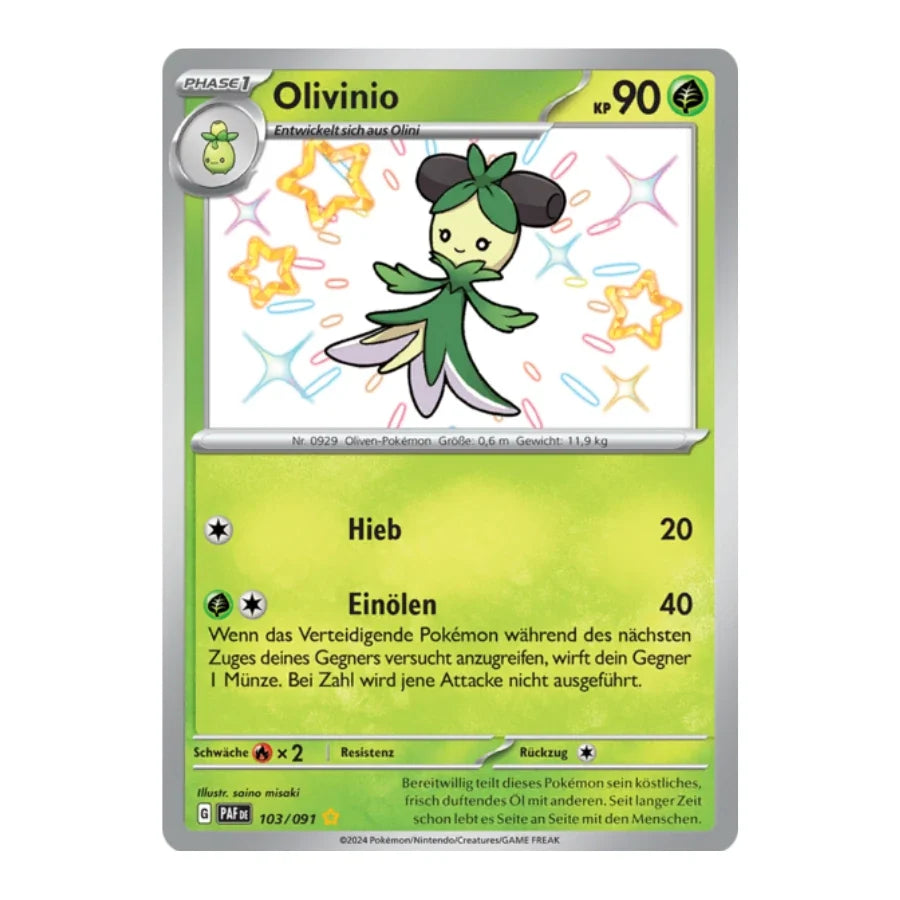 Olivinio Shiny 103/091 Paldeas Schicksale