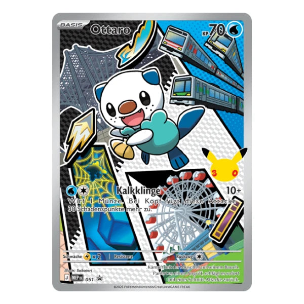 Ottaro IR MEP DE 051 Pokemon Mega-Entwicklung Black Star Promo 