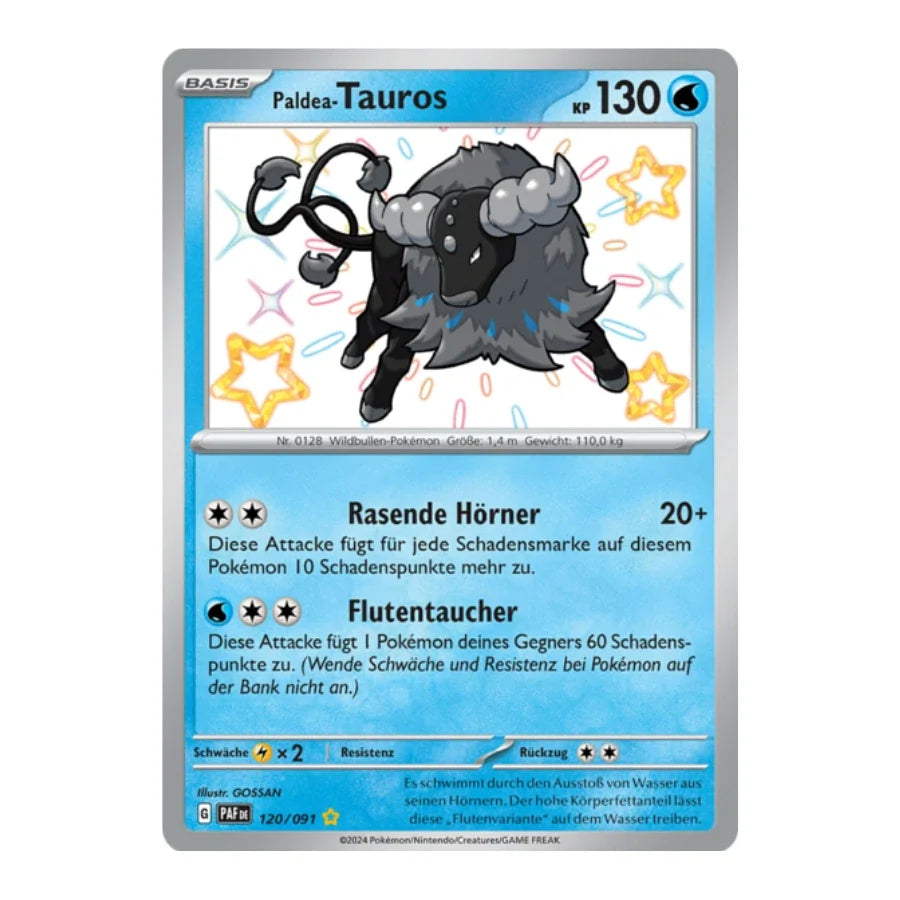 Paldea-Tauros Shiny 120/091 Paldeas Schicksale