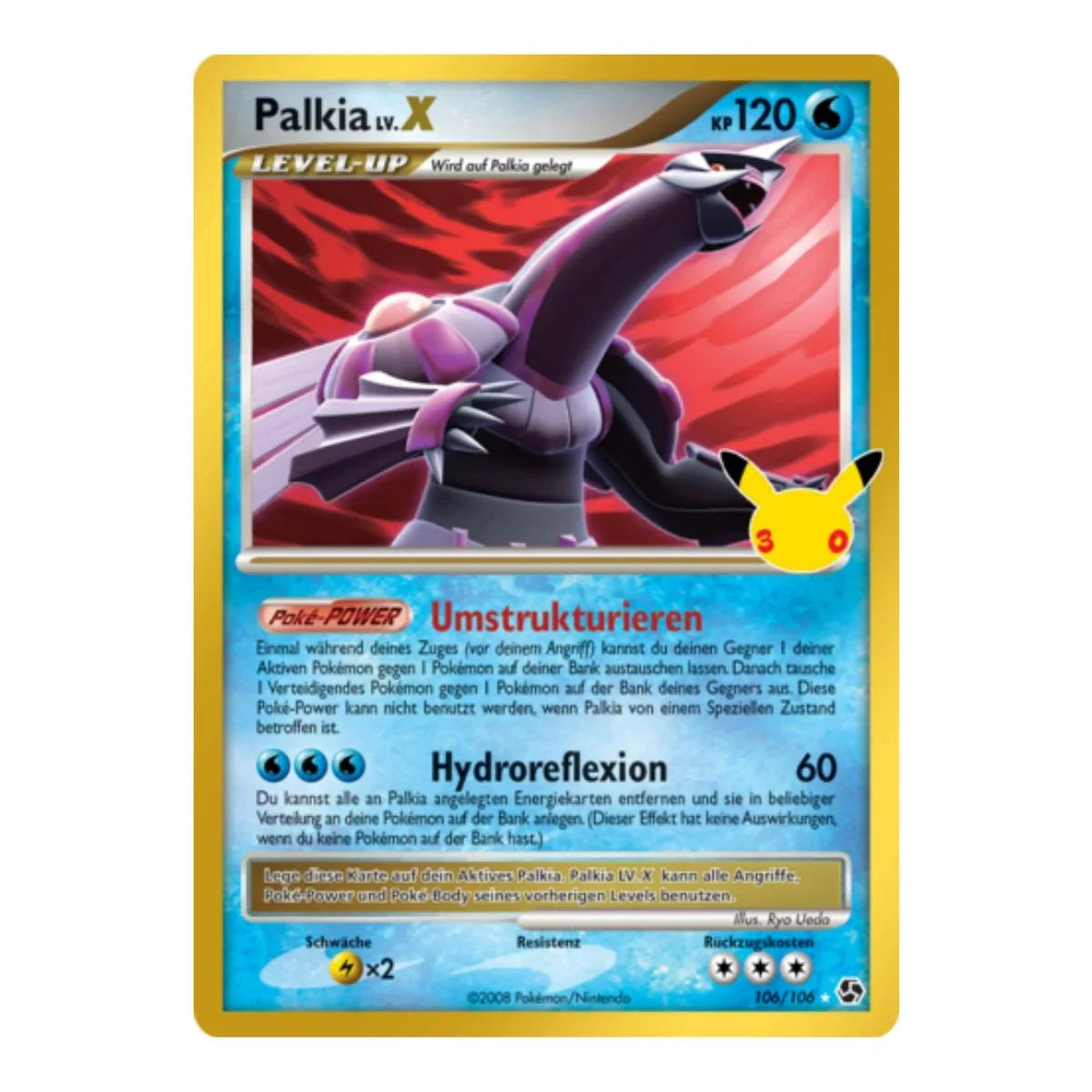 Palkia 106/106 Pokemon 30 Jahre