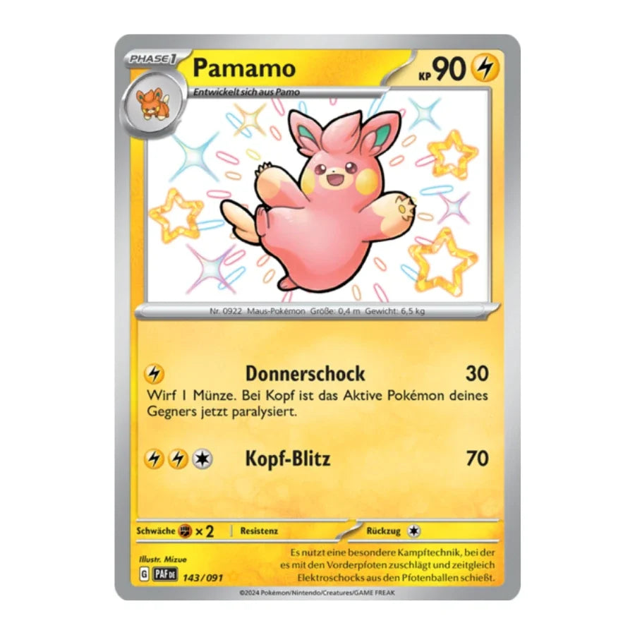 Pamamo Shiny 143/091 Paldeas Schicksale