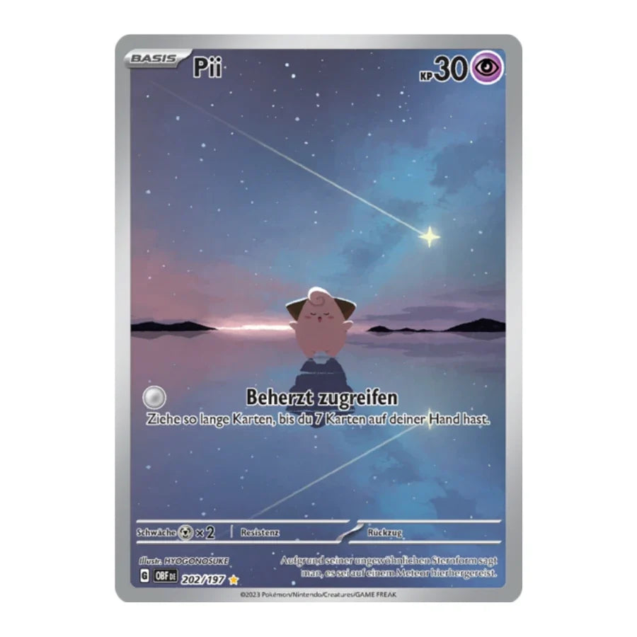 Pii Art Rare Deutsch 202/197 Obsidian Flammen