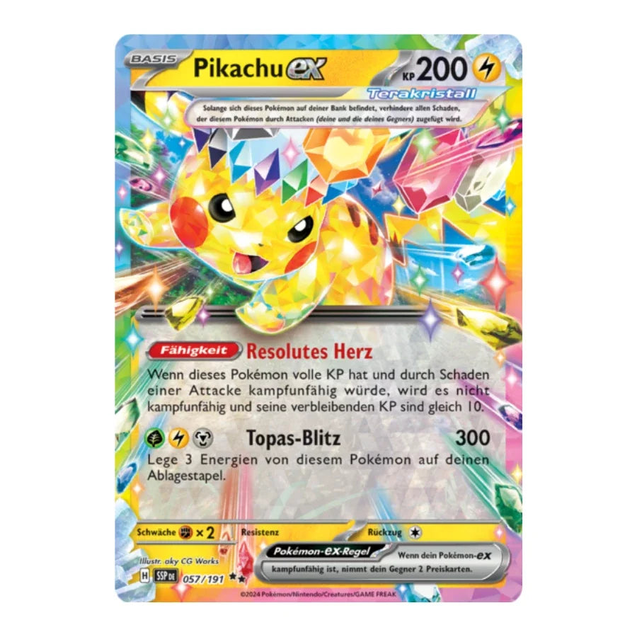 Pikachu ex 057/191 Stürmische Funken