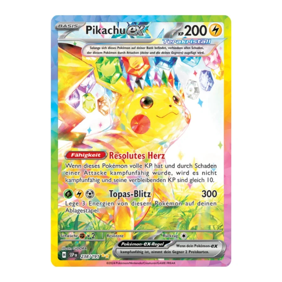 Pikachu ex SIR 238/191 Stürmische Funken