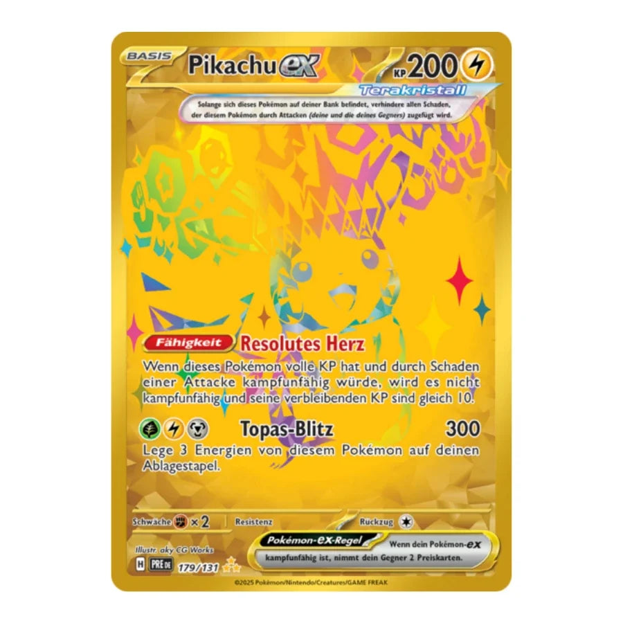 Pikachu ex SR 179/131 Prismatische Entwicklungen