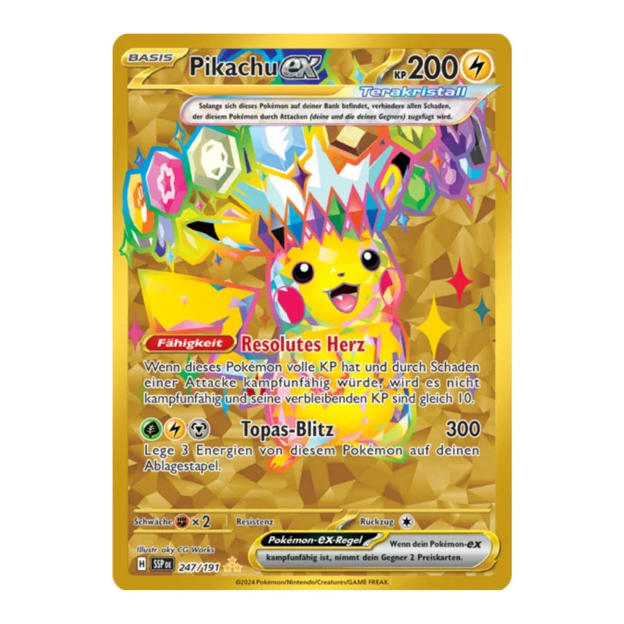 Pikachu ex SR 247/191 Stürmische Funken