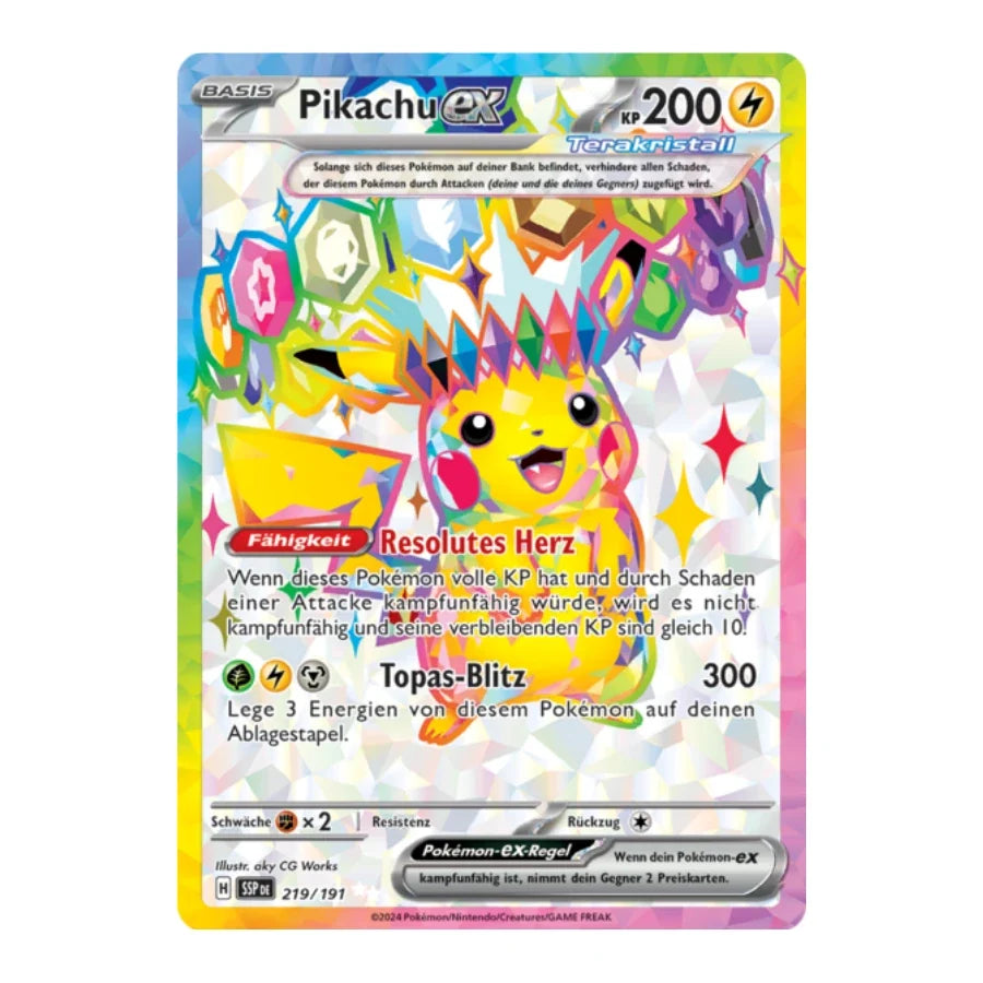 Pikachu ex UR 219/191 Stürmische Funken