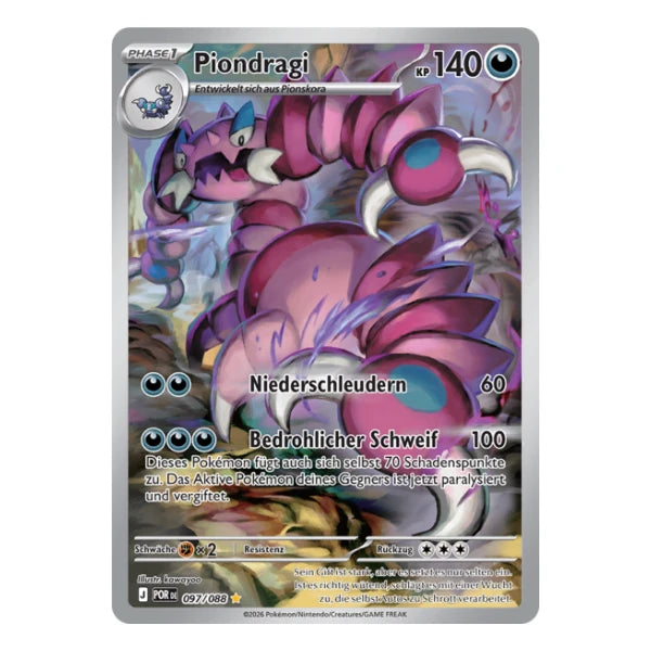 Piondragi IR 097/088 Pokemon Optimale Ordnung
