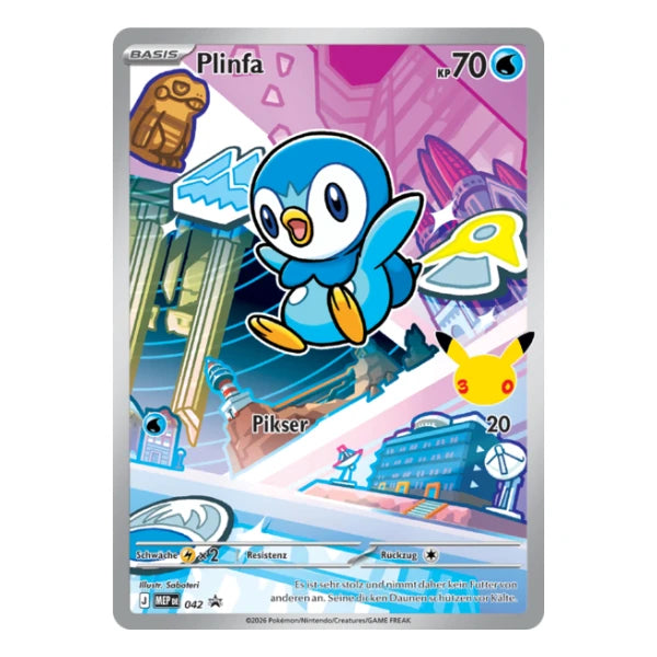 Plinfa IR MEP DE 042 Pokemon Mega-Entwicklung Black Star Promo 