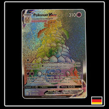 Pokemon Karte Pokusan VMAX Rainbow 073/072 aus dem Schwert & Schild Set Glänzendes Schicksal