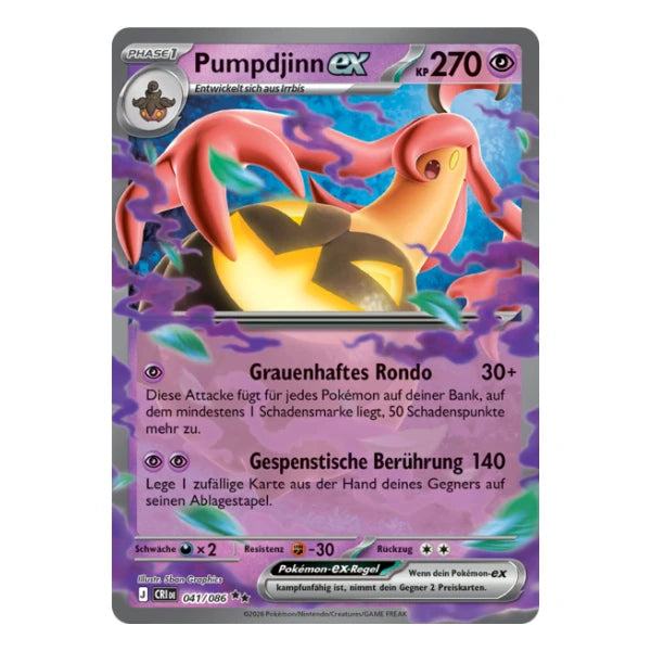 Pumpdjinn ex 041/086 Pokemon Wachsendes Chaos 