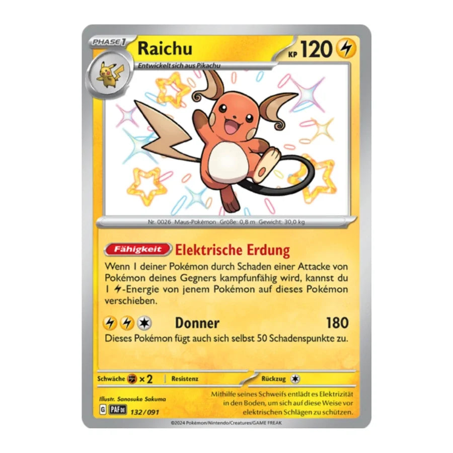 Raichu Shiny 132/091 Paldeas Schicksale