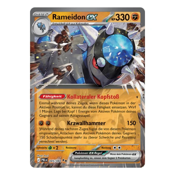 Rameidon ex 045/084 Pokemon Dunkelnacht 