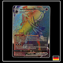 Pokemon Karte Rappenreiter-Coronospa VMAX Rainbow 204/198 aus dem Schwert & Schild Set Schaurige Herrschaft