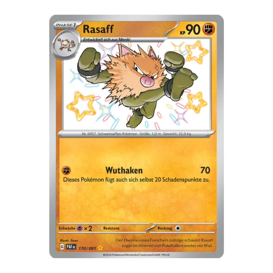 Rasaff Shiny 170/091 Paldeas Schicksale