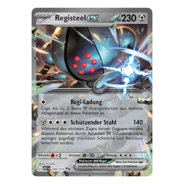 Registeel ex 145/217 Pokemon Erhabene Helden
