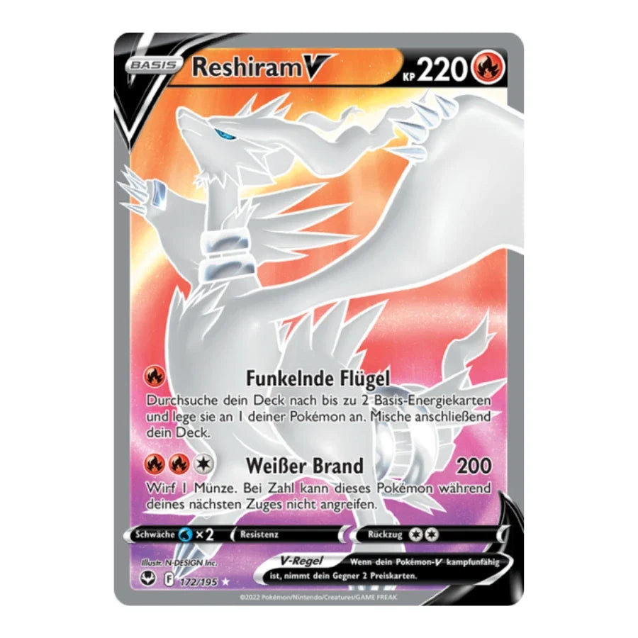 Reshiram V UR 172/195 Silberne Sturmwinde