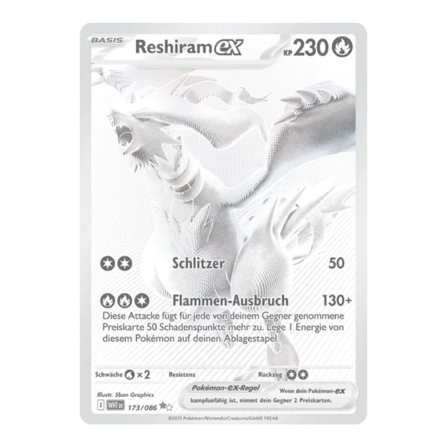 Reshiram ex SR 173/086 Weisse Flammen