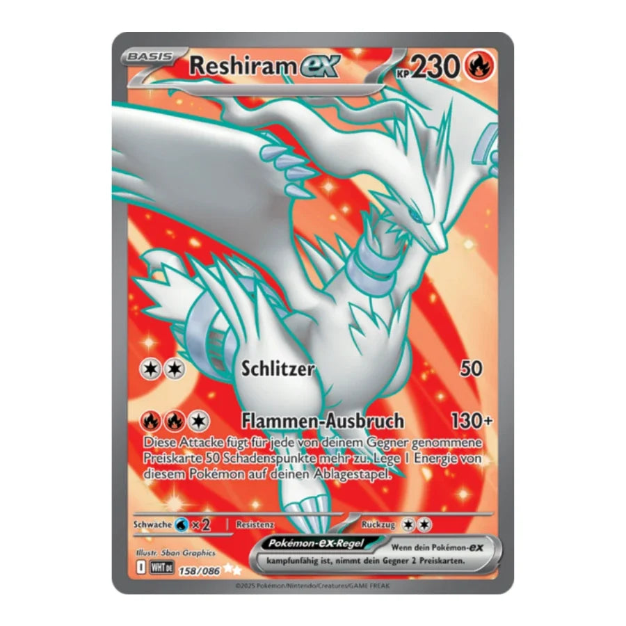 Reshiram ex UR 158/086 Weisse Flammen