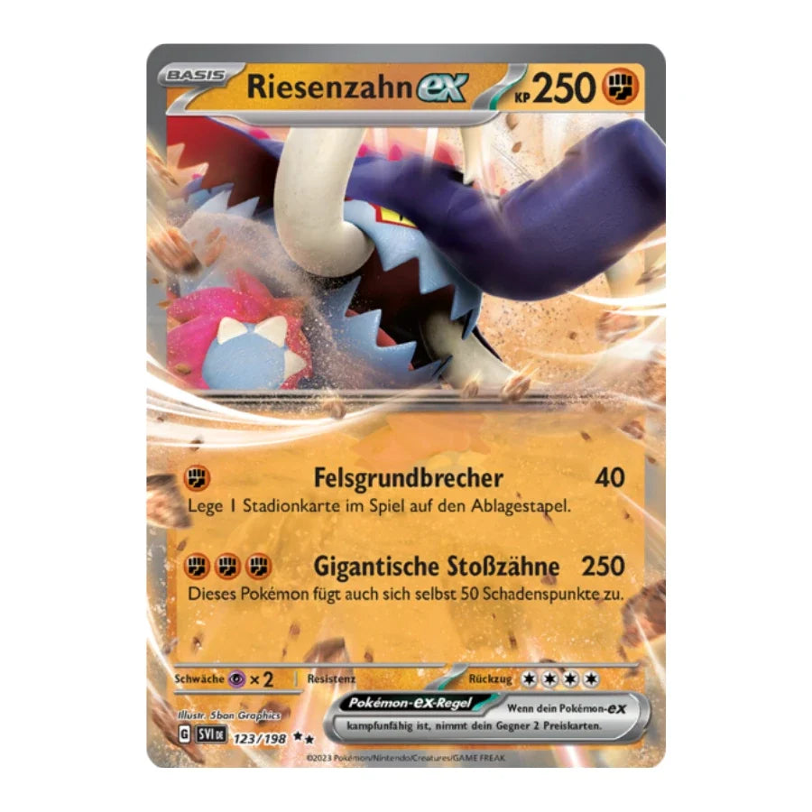 Riesenzahn ex Deutsch 123/198 Karmesin & Purpur
