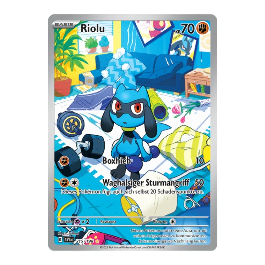 Riolu Art Rare Deutsch 215/198 Karmesin & Purpur