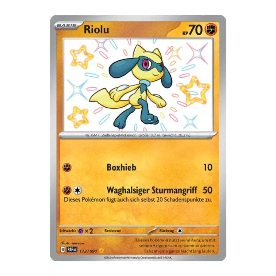 Riolu Shiny 173/091 Paldeas Schicksale