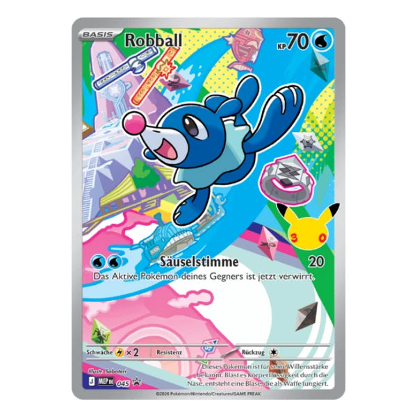 Robball IR MEP DE 045 Pokemon Mega-Entwicklung Black Star Promo
