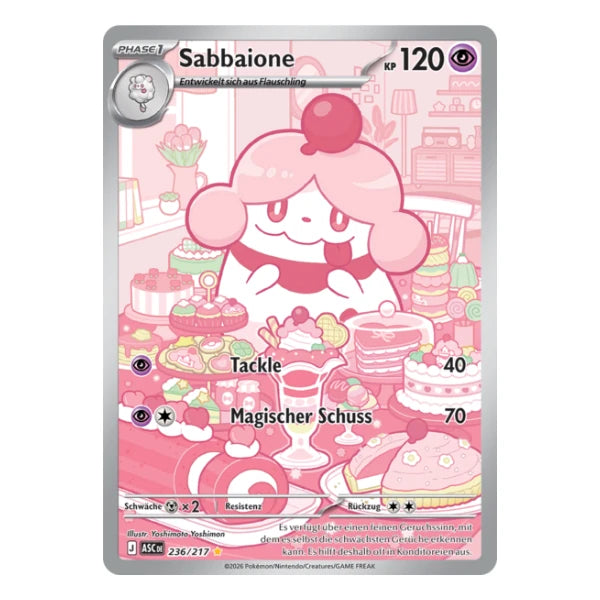 Sabbaione IR 236/217 Pokemon Erhabene Helden