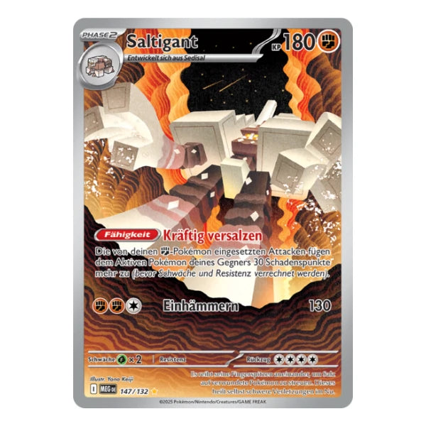 Saltigant IR 147/132 Pokemon Mega Entwicklung