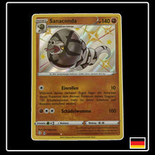 Pokemon Karte Sanaconda Shiny SV071/SV122 aus dem Schwert & Schild Set Glänzendes Schicks
