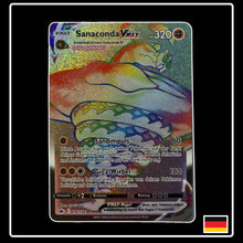 Pokemon Karte Sanaconda VMAX Rainbow 206/198 aus dem Schwert & Schild Set Schaurige Herrschaft