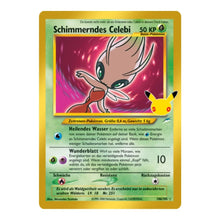 Schimmerndes Celebi SR 106/105 Pokemon 30 Jahre