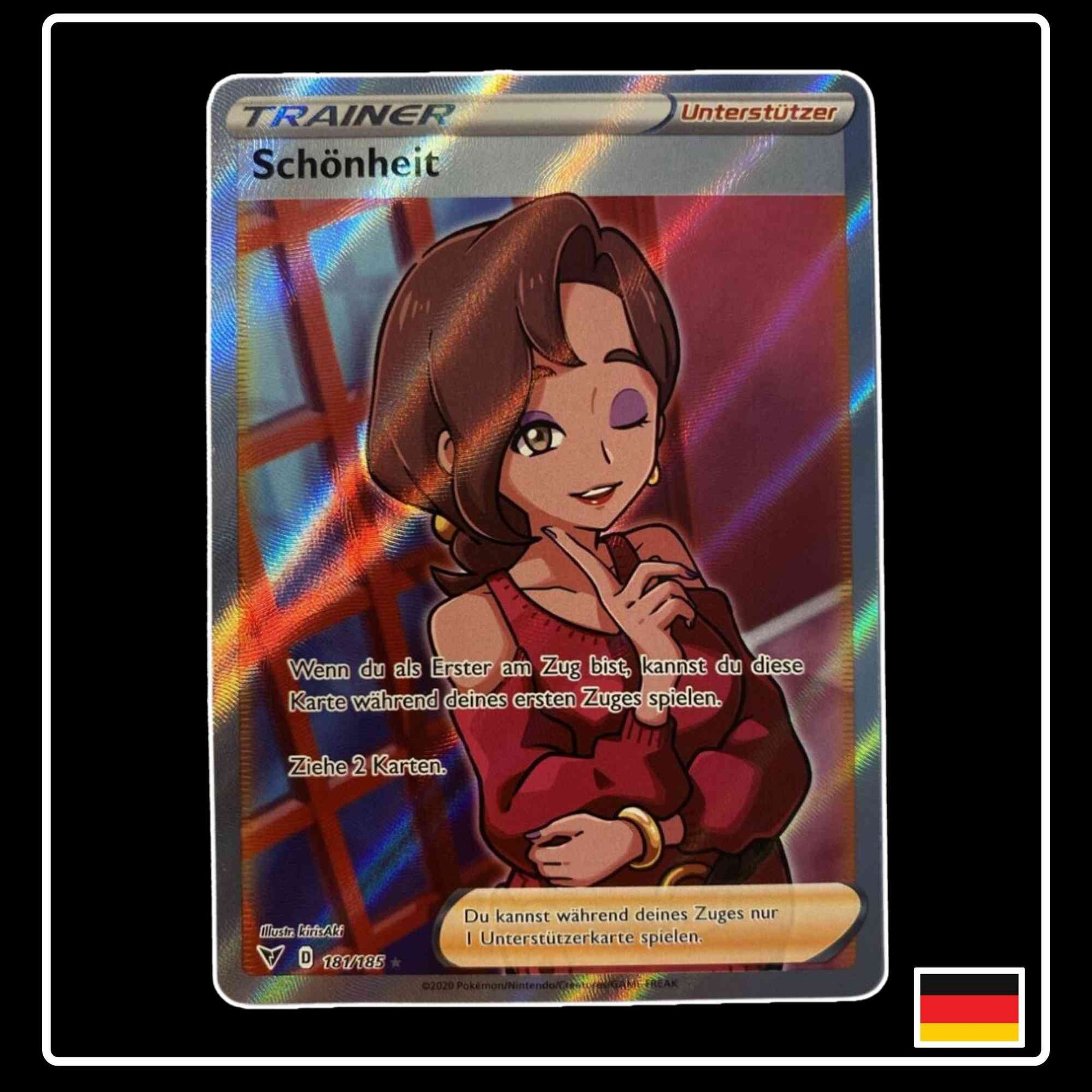 Schönheit Trainer Full Art 181/185 Pokemon Farbenschock