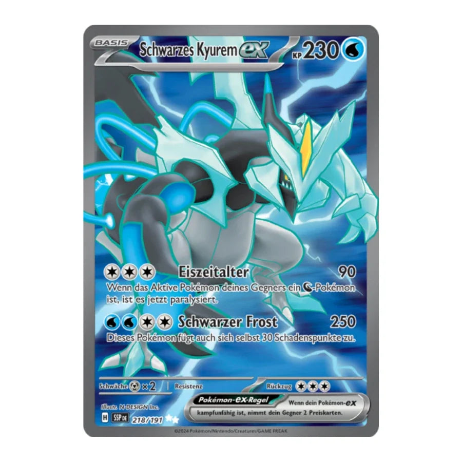 Schwarzes Kyurem ex UR 218/191 Stürmische Funken