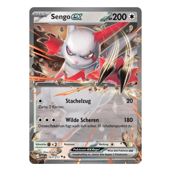 Sengo ex 167/217 Pokemon Erhabene Helden