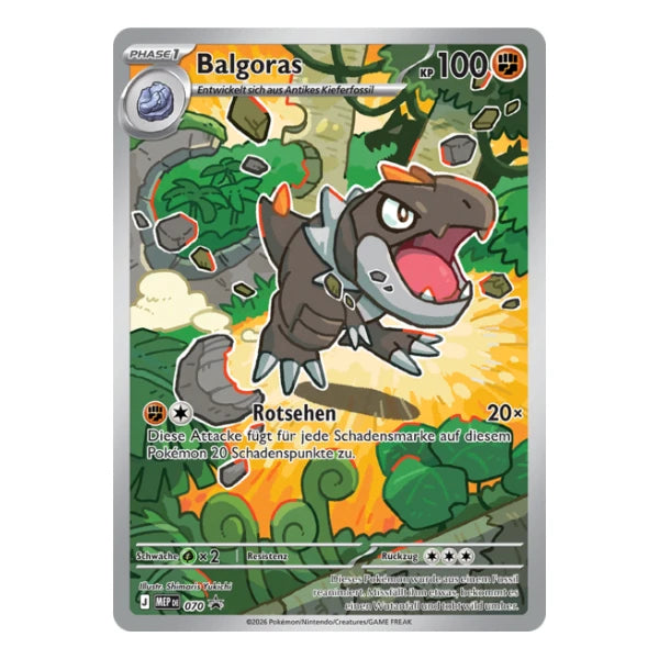 Balgoras IR MEP DE 070 Pokemon Mega-Entwicklung Black Star Promo